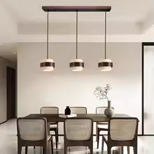 Hot Sell LED Pendant Lamp Wood Dining Room Bedroom Bedside New Style Natural Stone Hanging Lighting Fixtures Wire Adjustable
