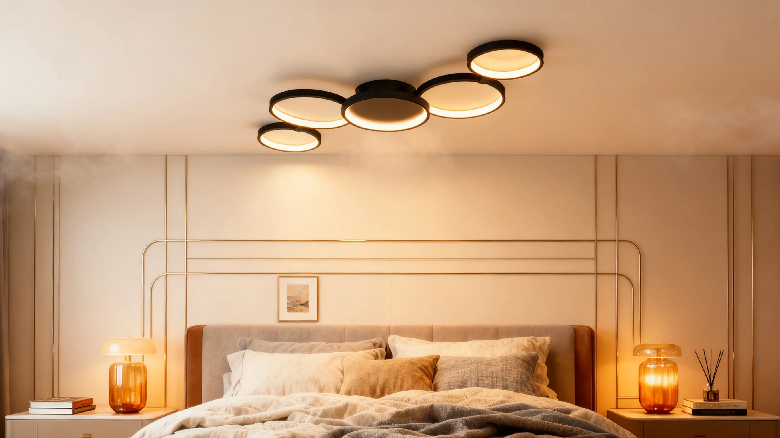 Led Ceiling Light 110V-220V 3 Colors App Bluetooth Dimming Modern Creativity Remote Control Living Room Bedroom Lamp
