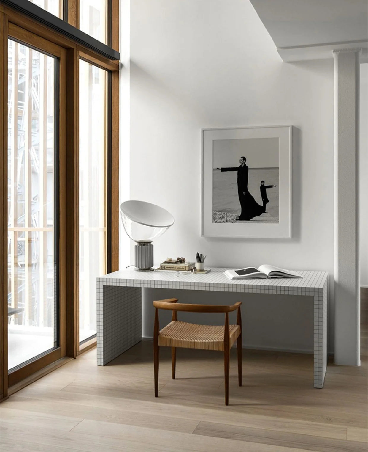 Italian Glass Led Table Light , Taccia Led Table Lamp , Creative Glass Bedside Table Lamps , Nordic Bedroom Table Lamp