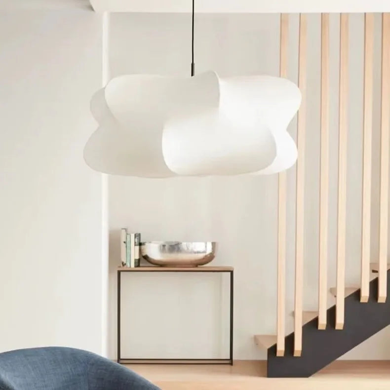 Japanese-style Special-shaped Silk Pendant Lights Creative Design Wabi Sabi Living Room Restaurant Bedroom Office Hanging Lamps