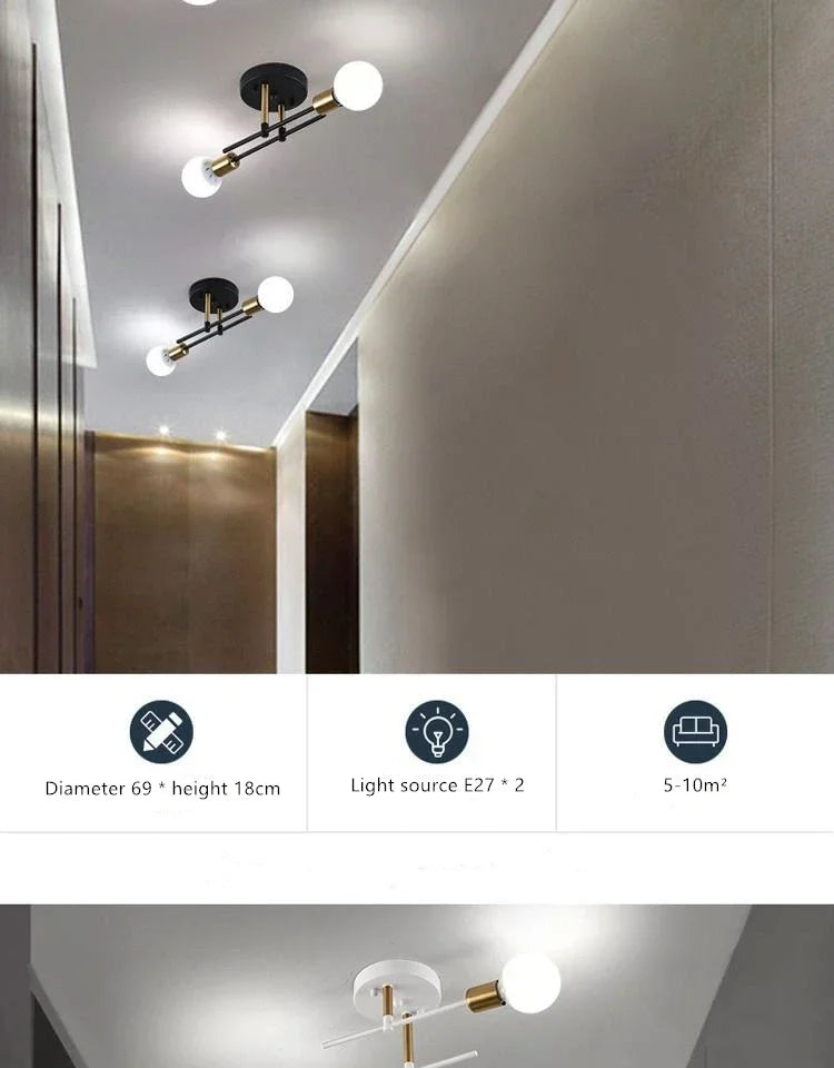 JOYINLED Modern Creative Ceiling Lamp White Gold Living Room Bedroom, Dining Hall Corridor Home Decoration pendent hanging Lamp