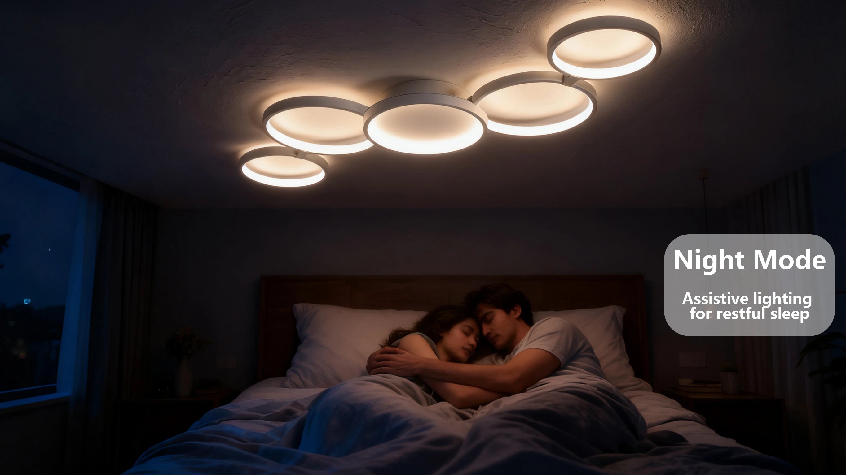 Led Ceiling Light 110V-220V 3 Colors App Bluetooth Dimming Modern Creativity Remote Control Living Room Bedroom Lamp