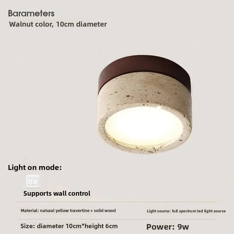 corridor lamp Walnut ceiling lights ash wood led lights for room living room Spotlights Porch light home decor lighting