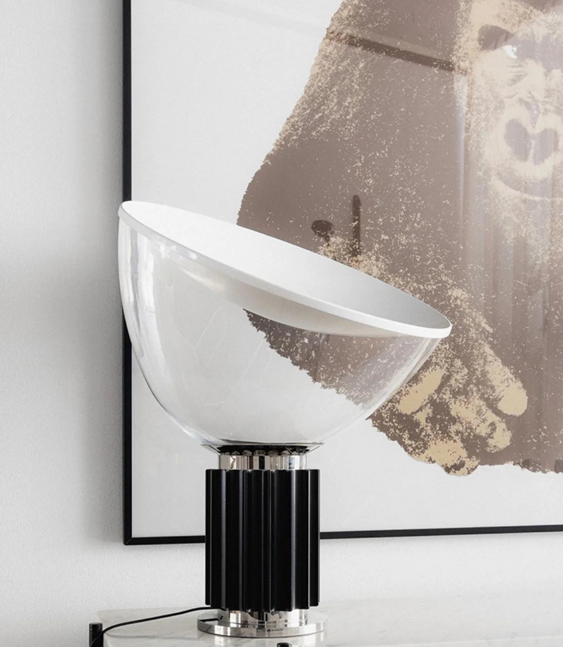 Italian Glass Led Table Light , Taccia Led Table Lamp , Creative Glass Bedside Table Lamps , Nordic Bedroom Table Lamp